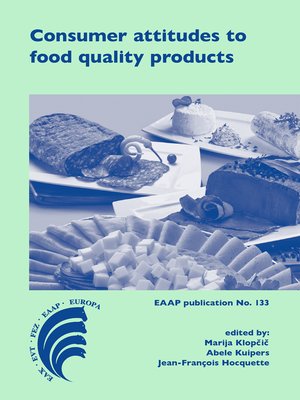 cover image of Consumer attitudes to food quality products